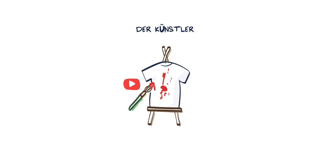 Video Kreatives Reparieren Der künstler Petit Bateau