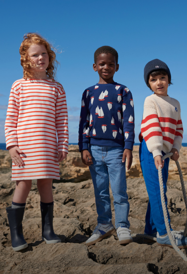 Petit Bateau Jungen-Jogginghose Aus Baumwolle - Weiches Fleece, Elastischer Bund, Seitliche Taschen