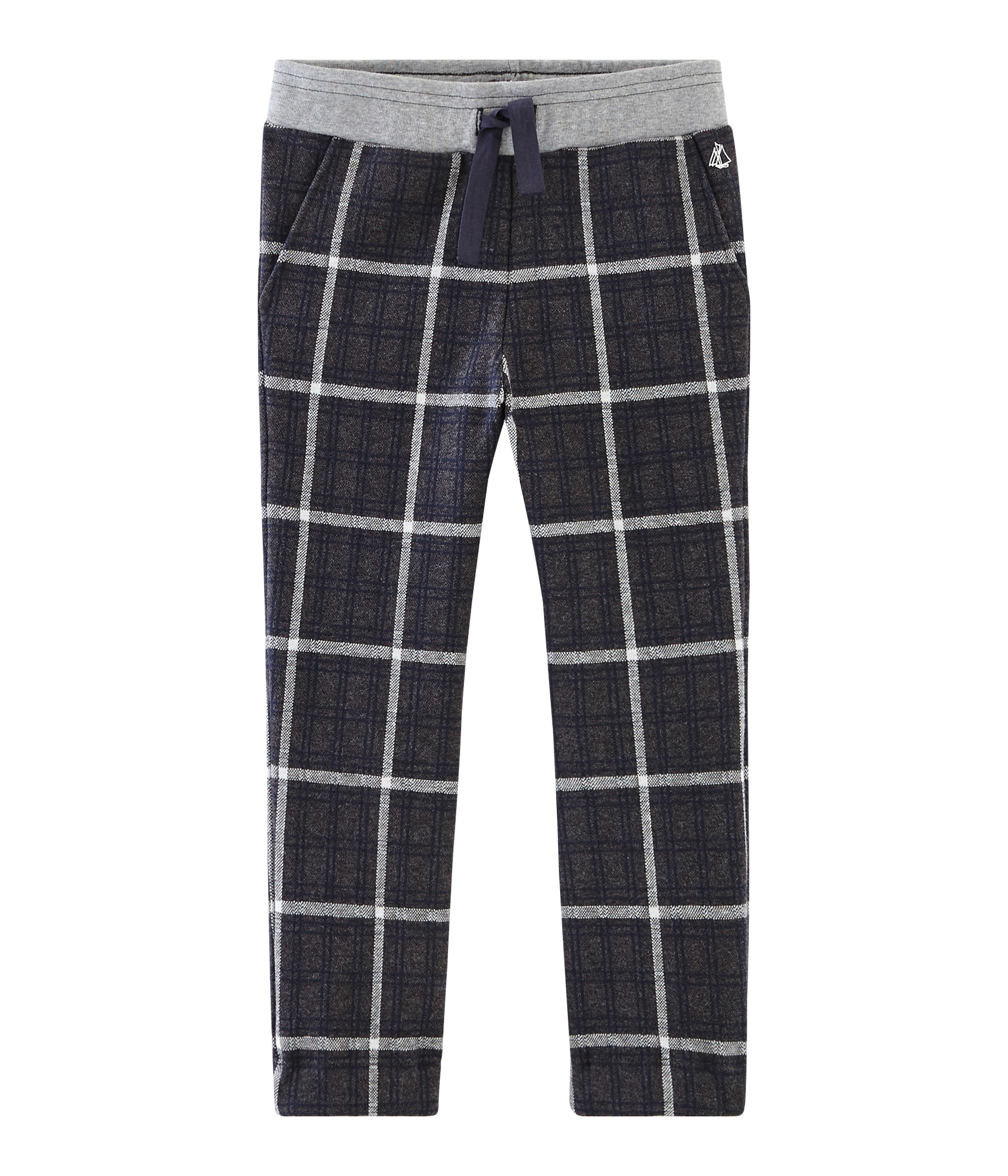 Strickhose mit Karomuster für Jungen