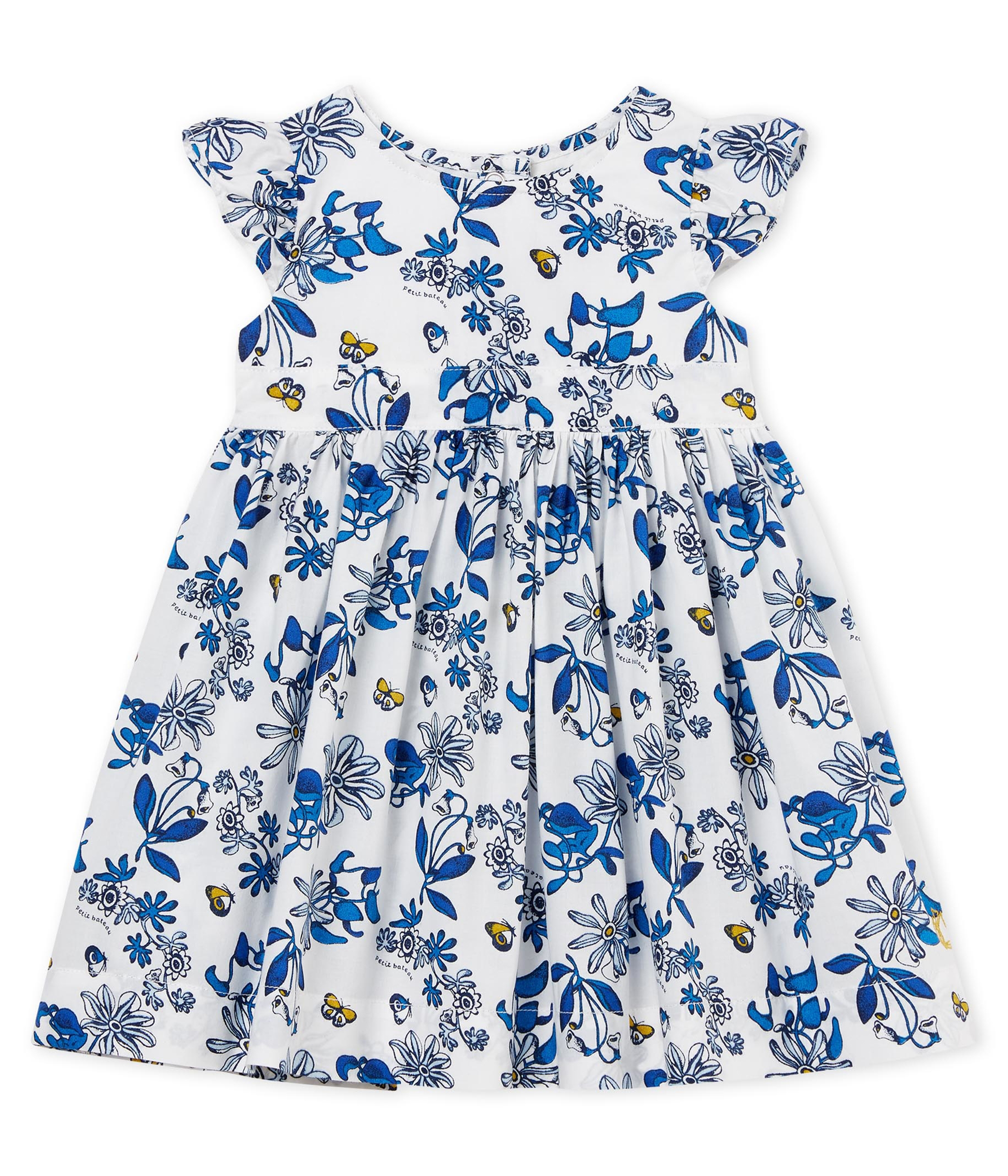 Kurzärmeliges baby-kleid mädchen