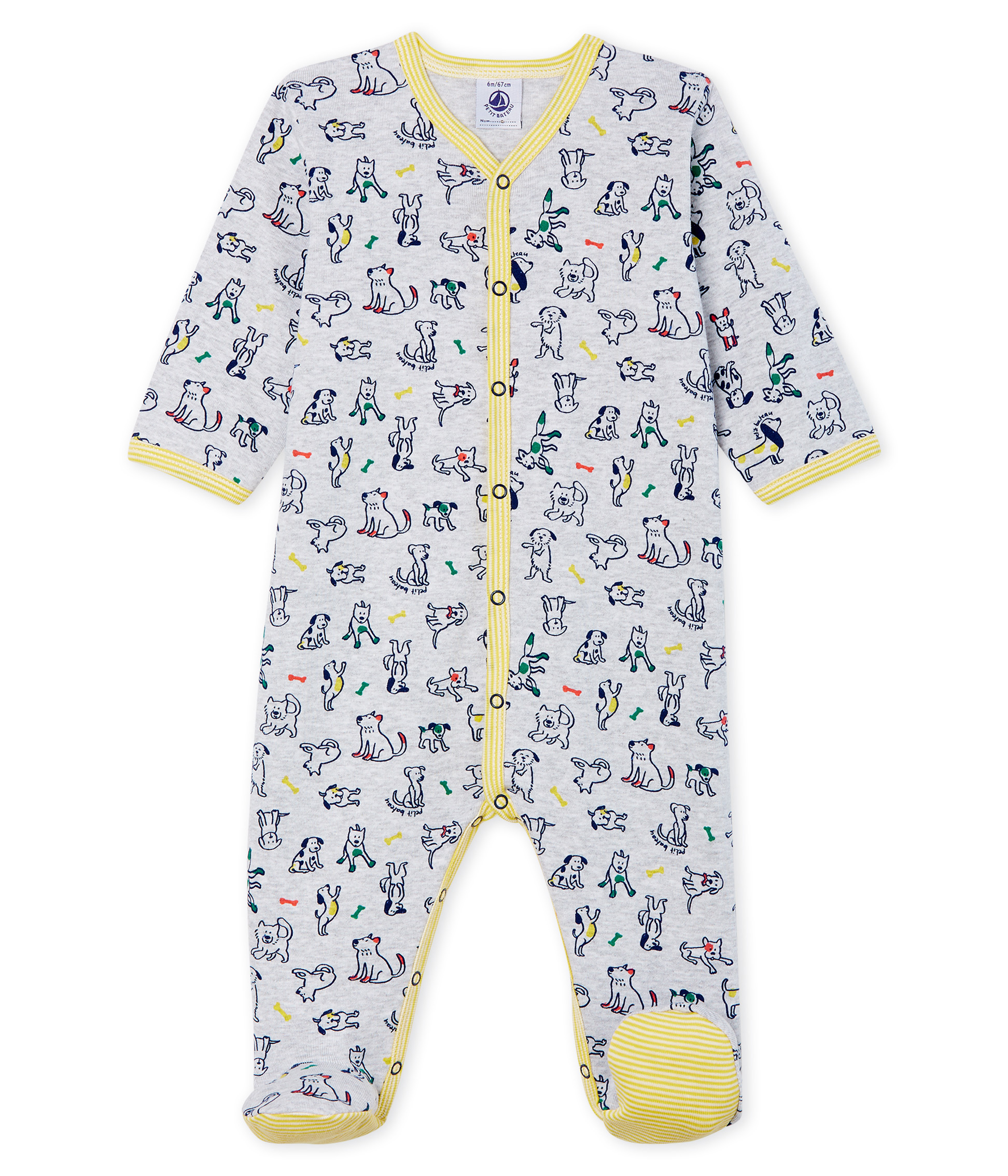 Baby-Strampler aus Rippstrick für Jungen
