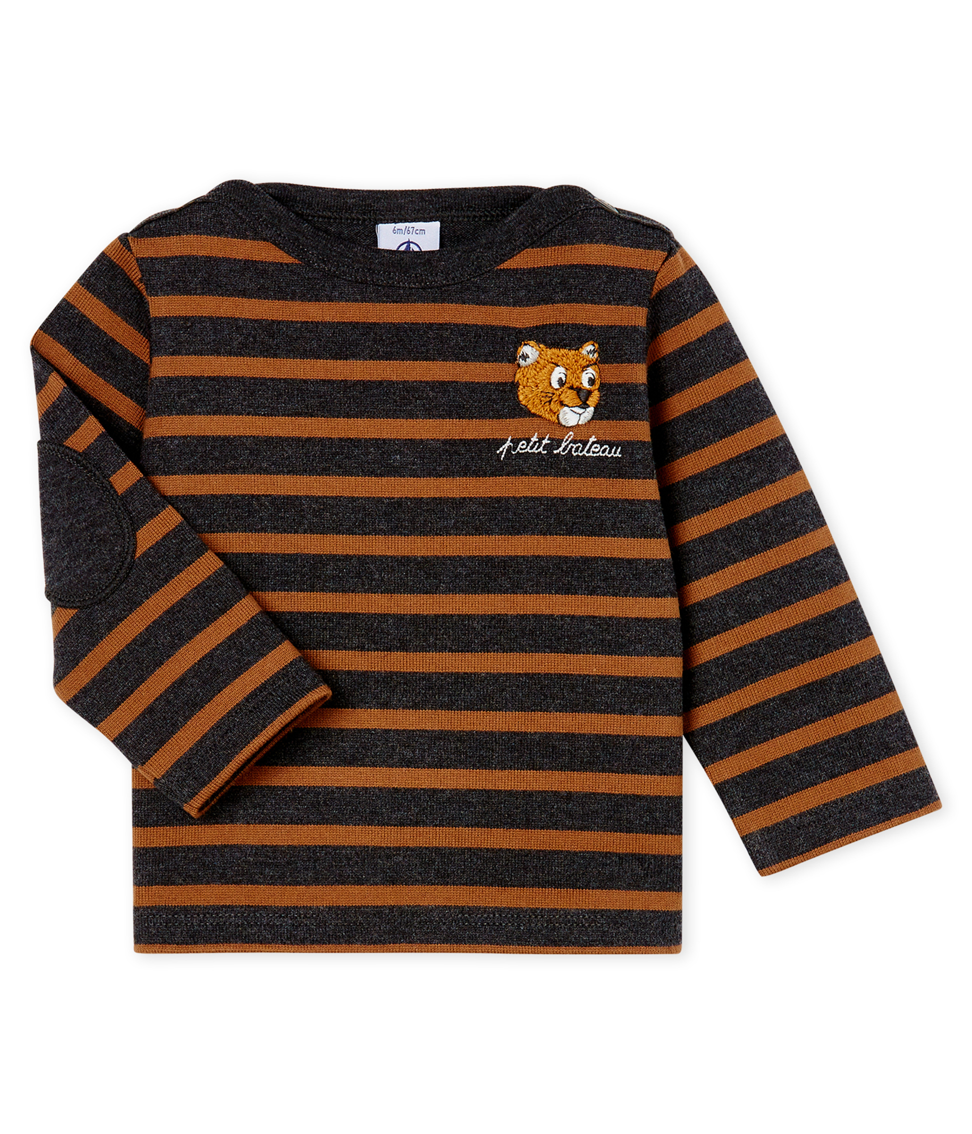Neu interpretiertes Baby-Streifenshirt für Jungen