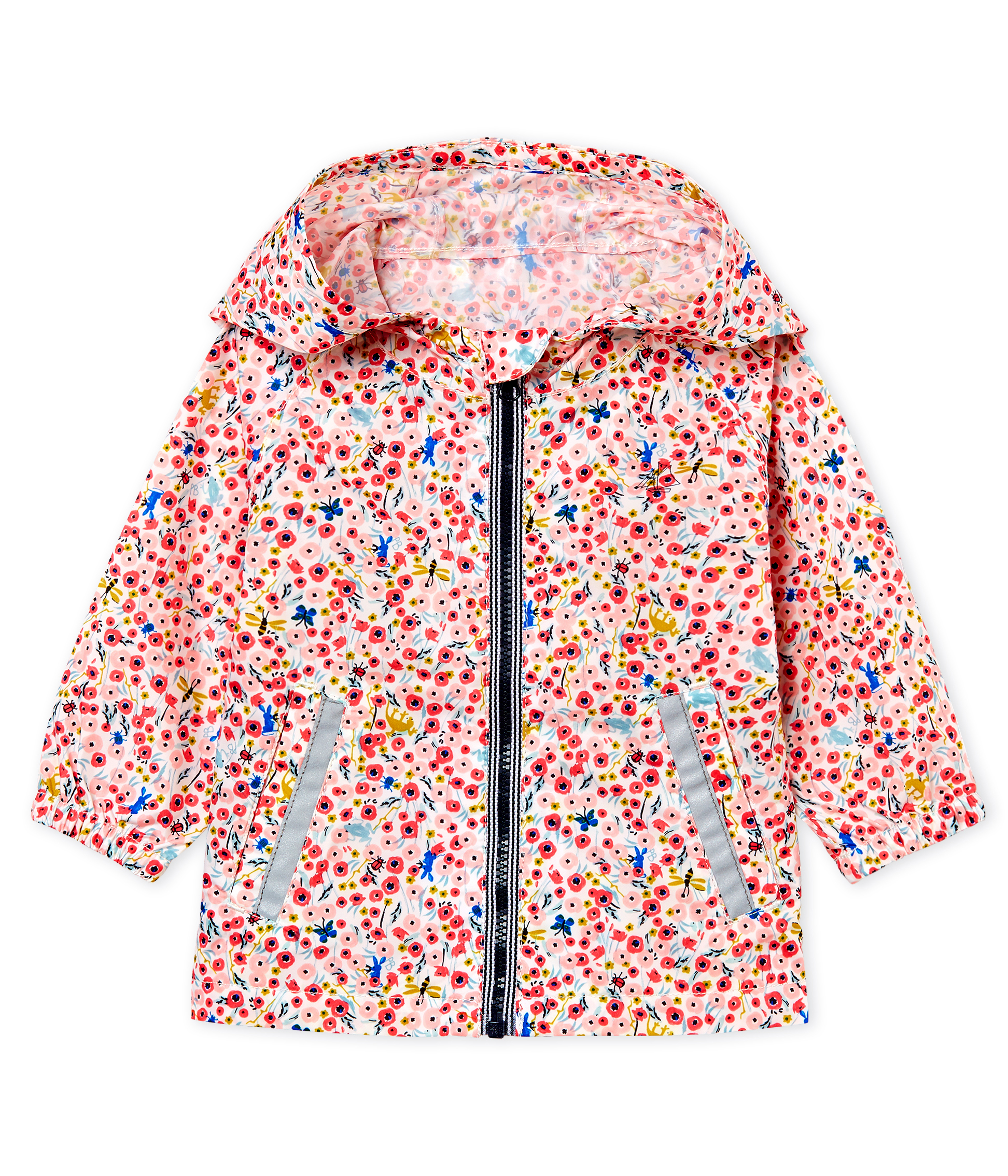 Gemusterte winddichte baby-jacke mädchen
