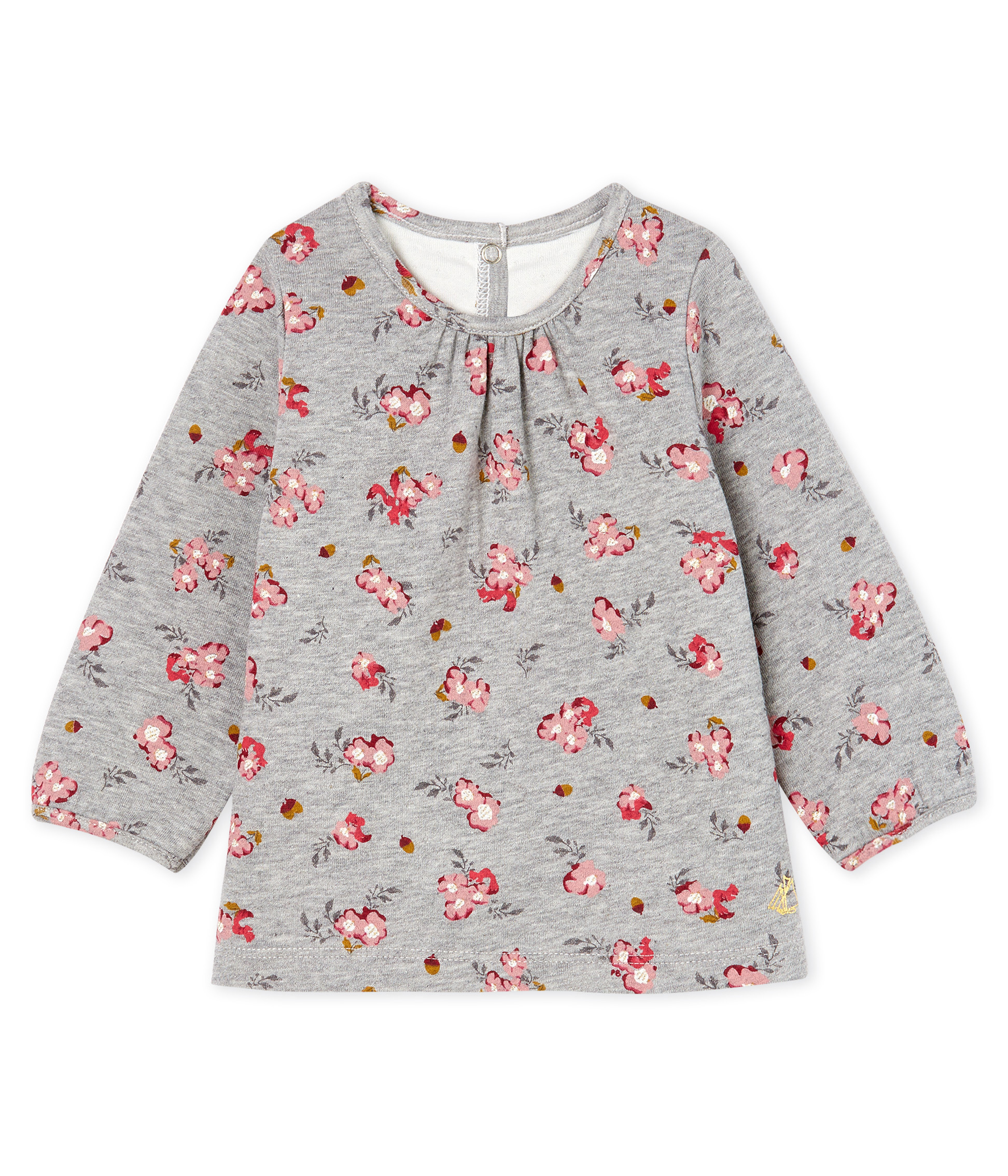 Langärmelige gemusterte Baby-Bluse für Mädchen
