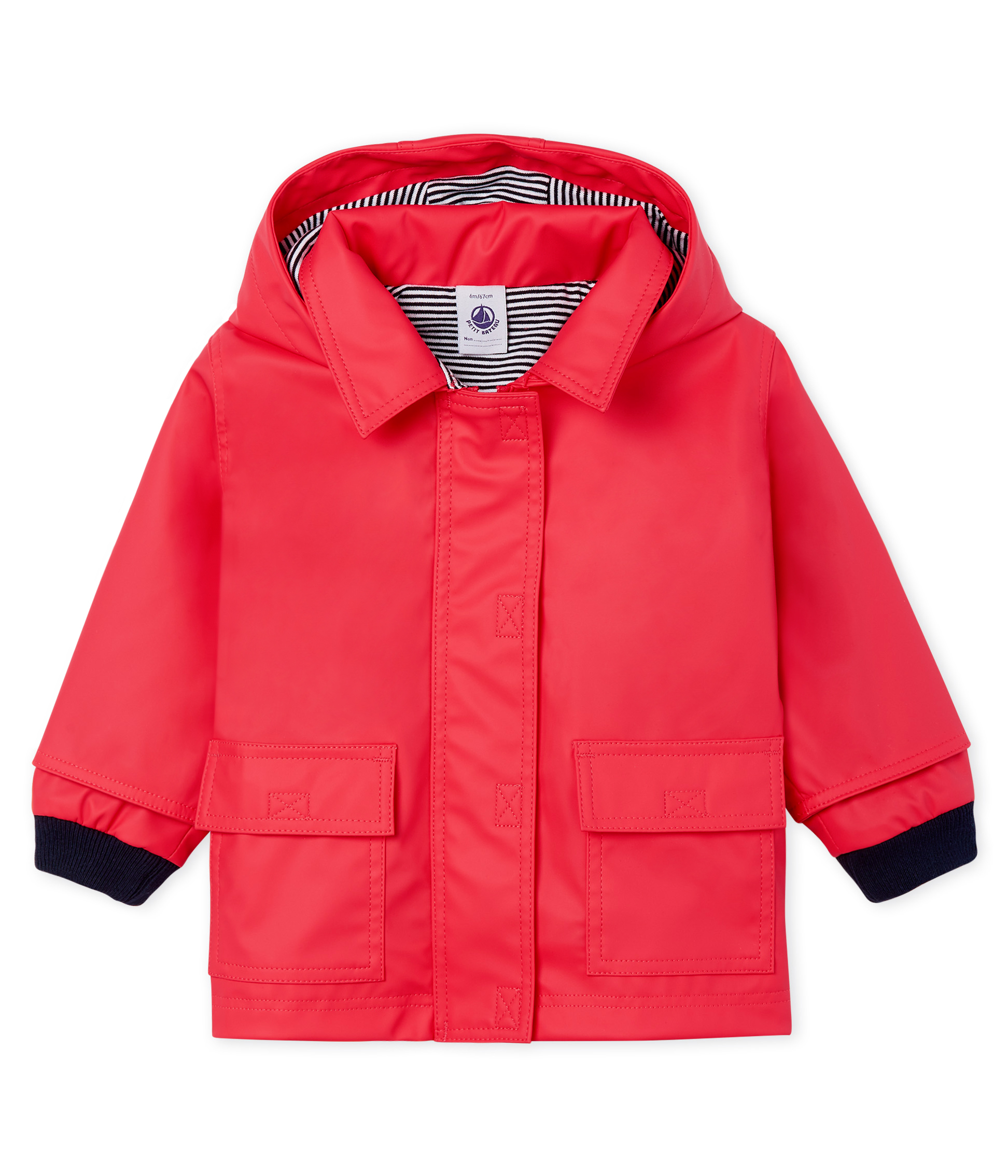 Ocean PU Wind Jacke in Rot und Regenjacke für Mädchen 