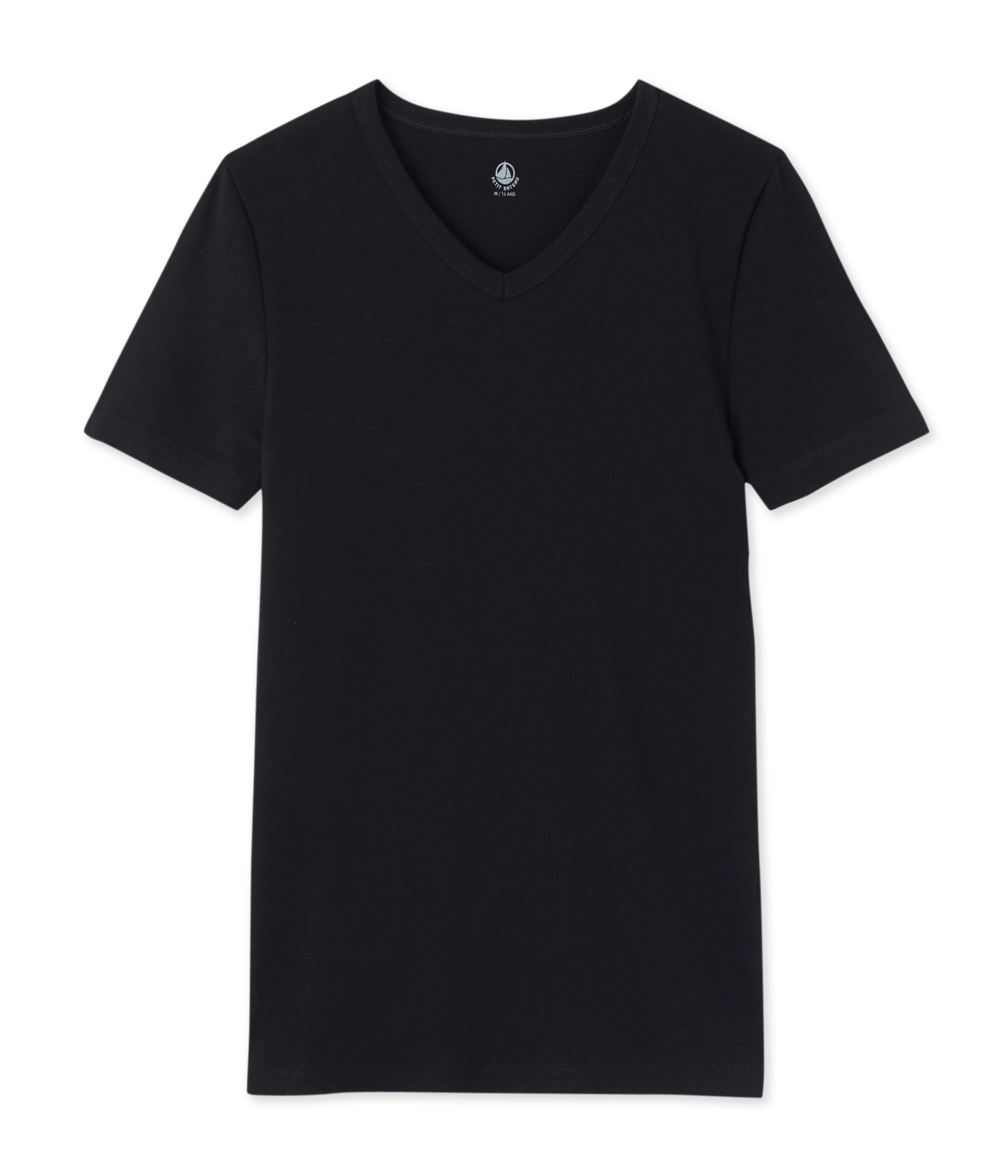 Kurzärmeliges t-shirt v-ausschnitt herren