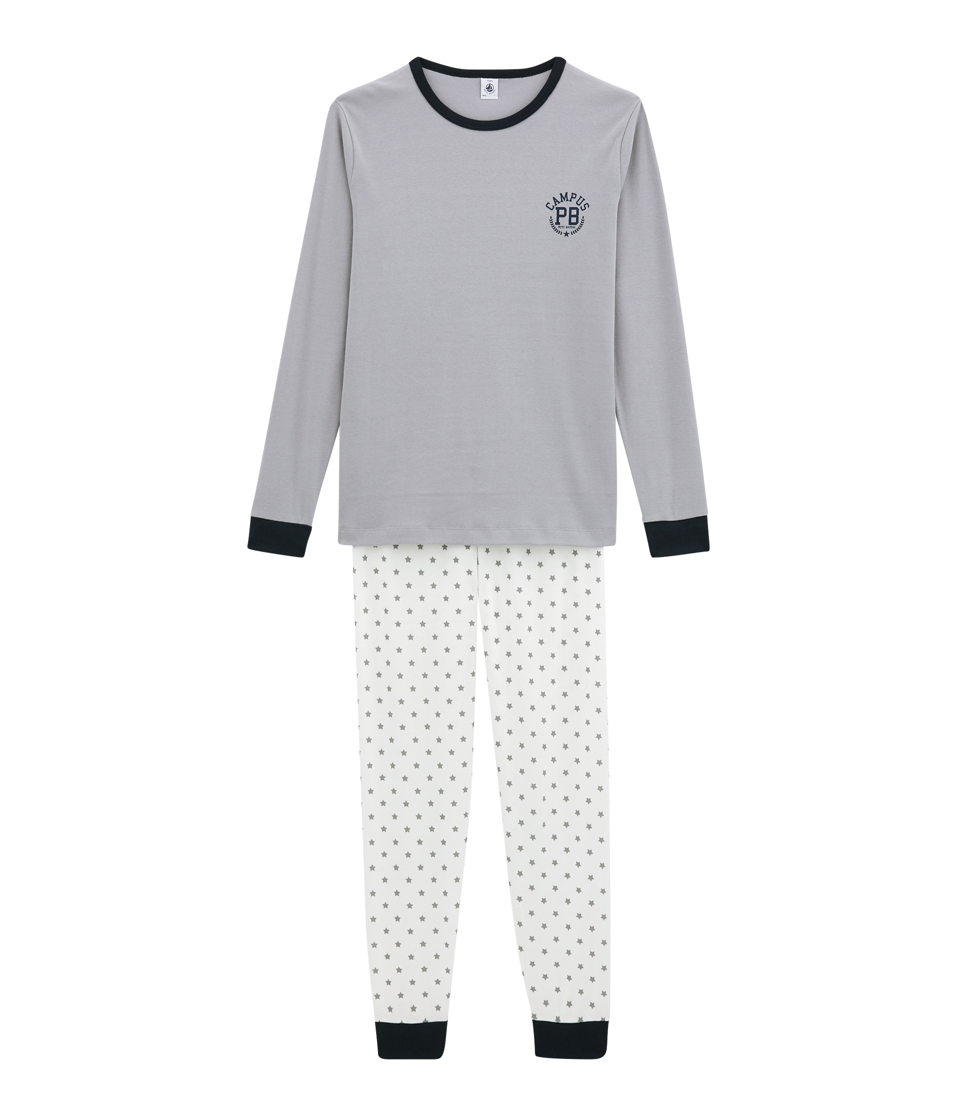 Petit Bateau Jungen Schlafstrampler - 100% Baumwolle Kurzarm