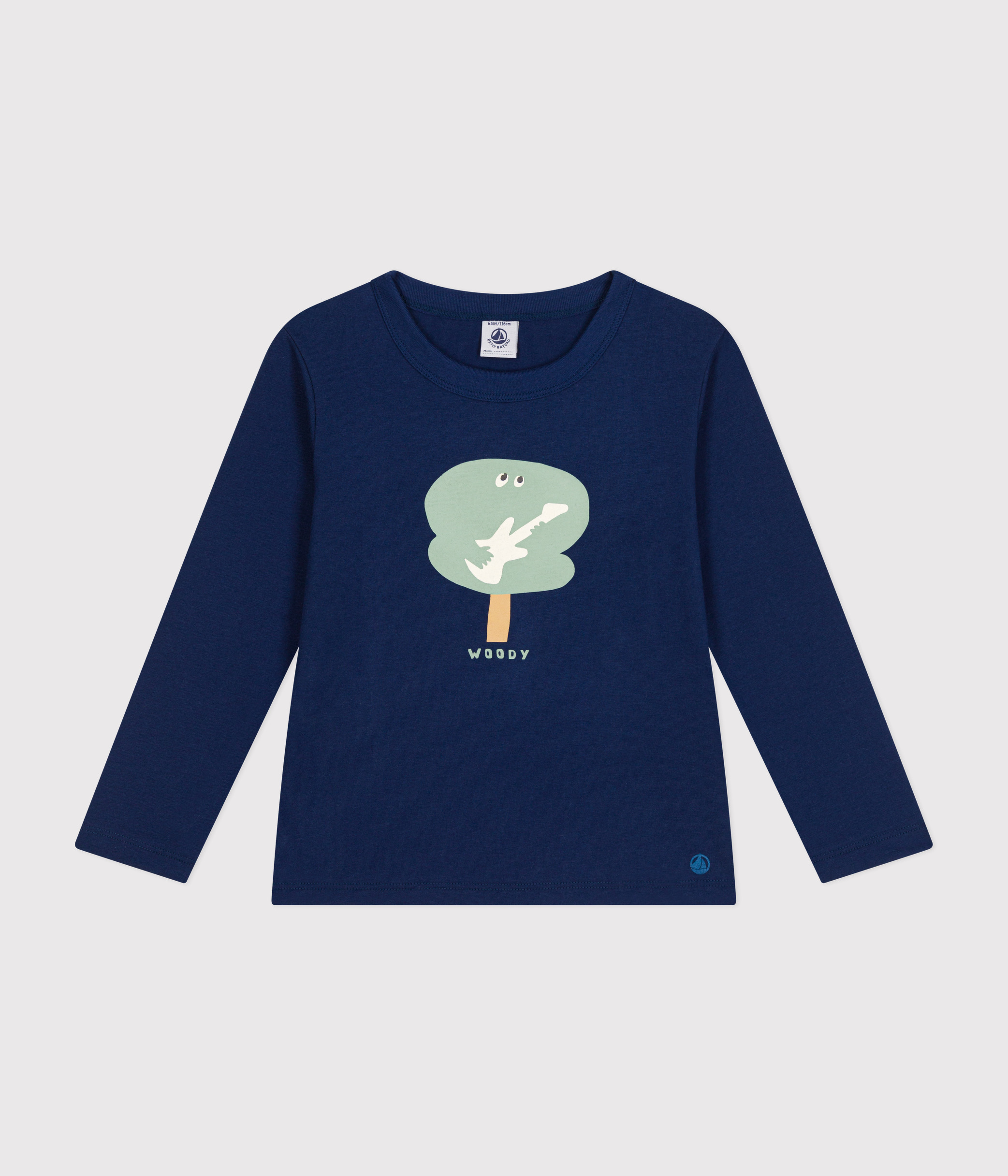 Petit Bateau Jungen Langarm-T-Shirt - Bequemes Baumwoll-Jersey Shirt Mit Siebdruck