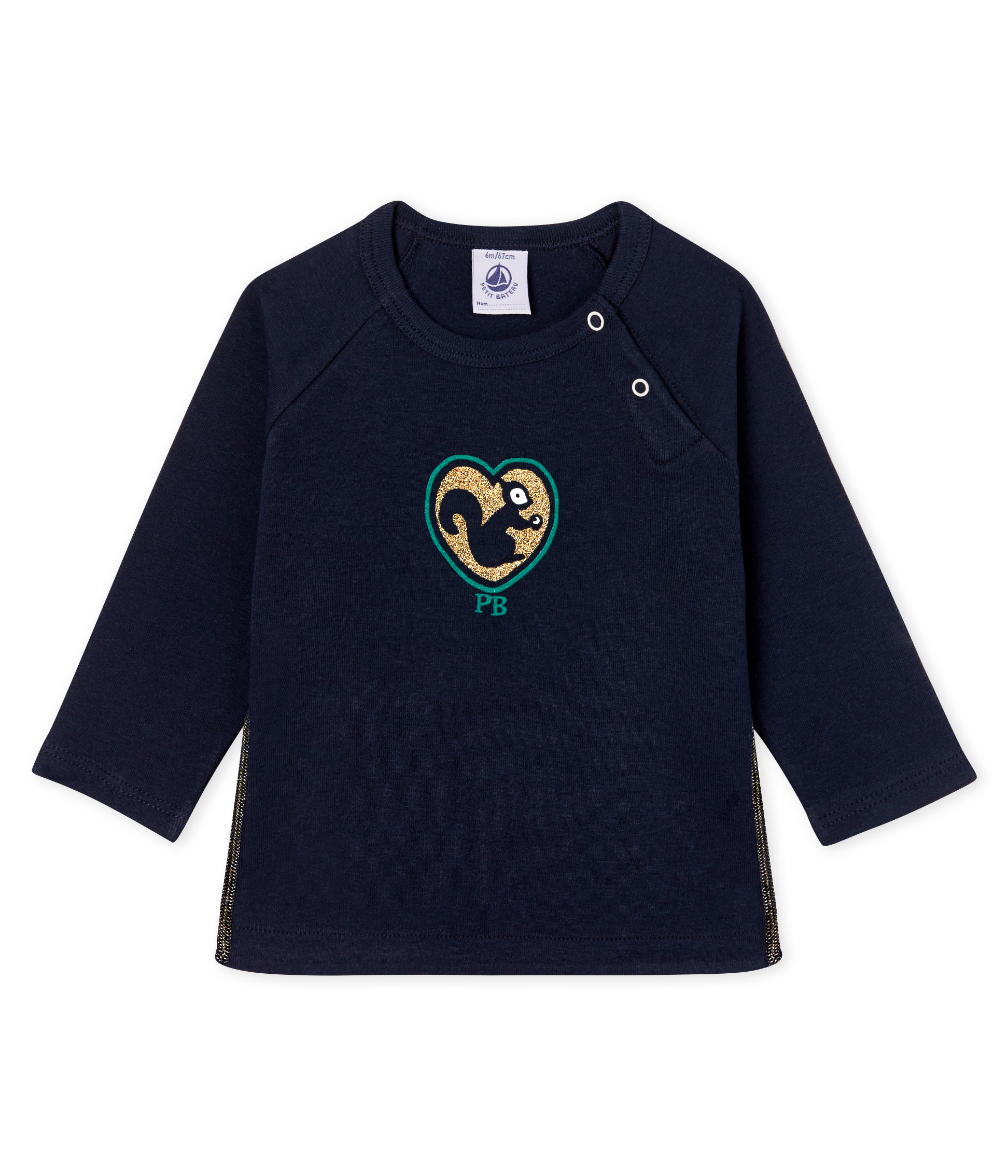 Langärmeliges Baby-T-Shirt für Mädchen