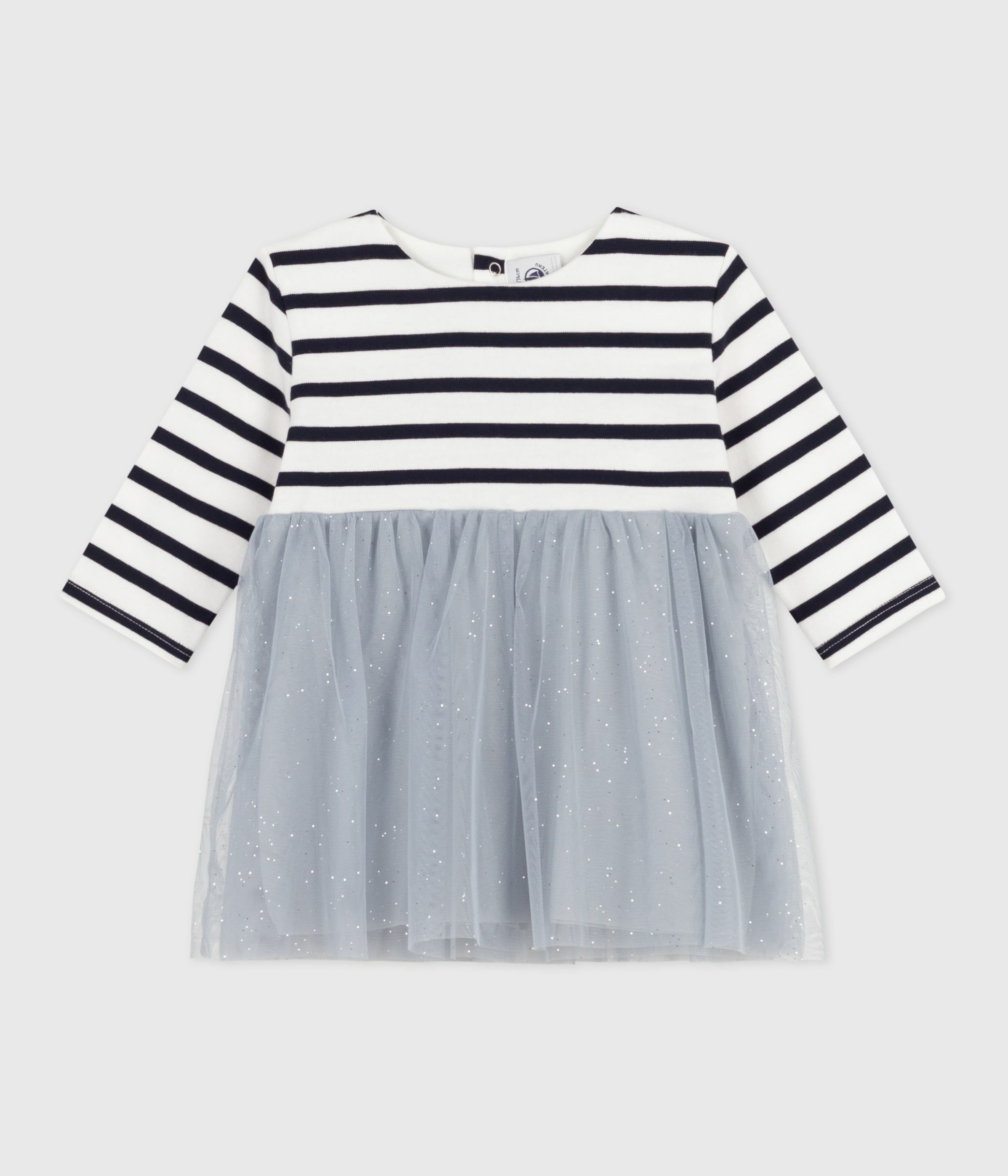 Petit Bateau Ärmelloses Kleid - Baby Mädchen Baumwolle 100%
