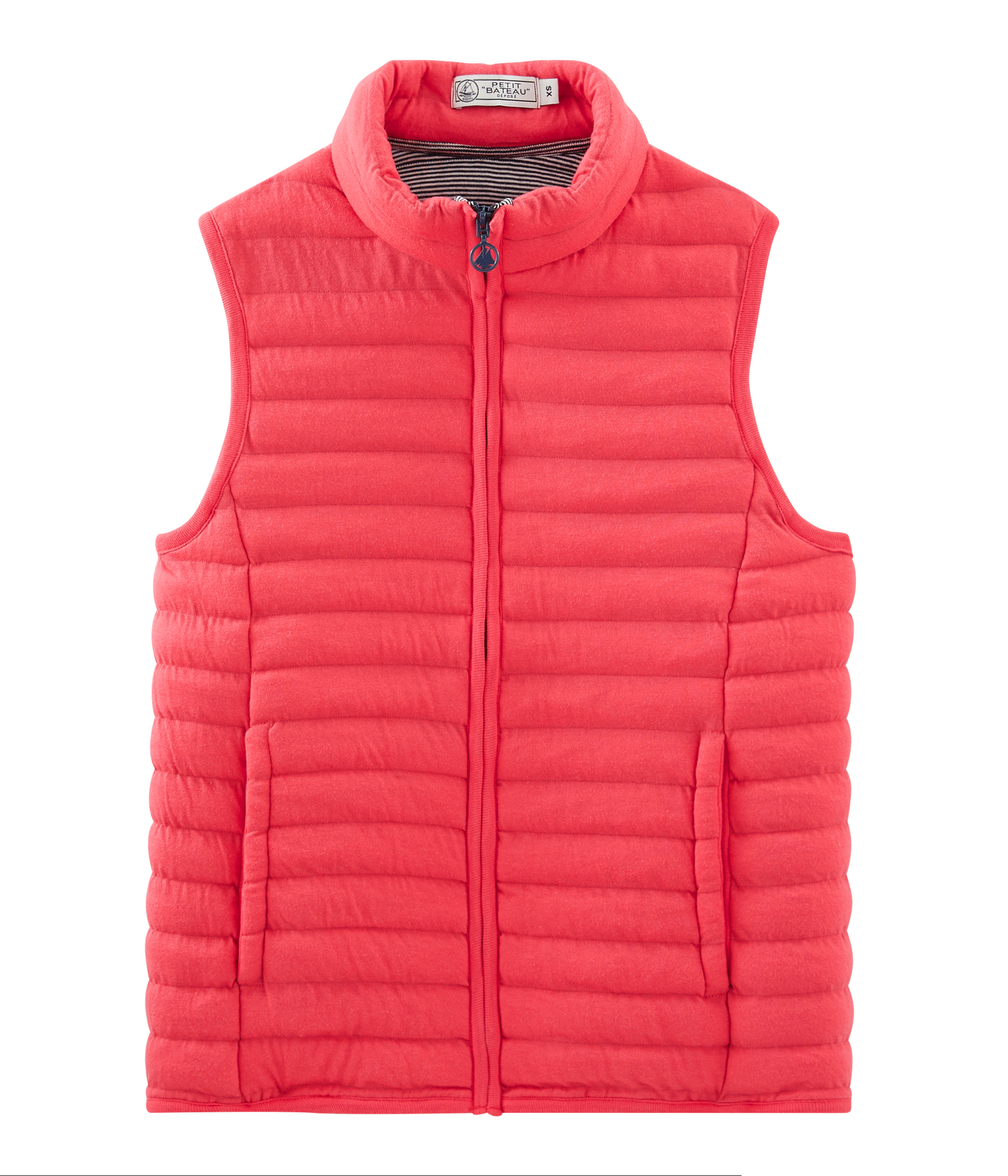 Ärmellose Daunenjacke aus Doppeljersey für Damen