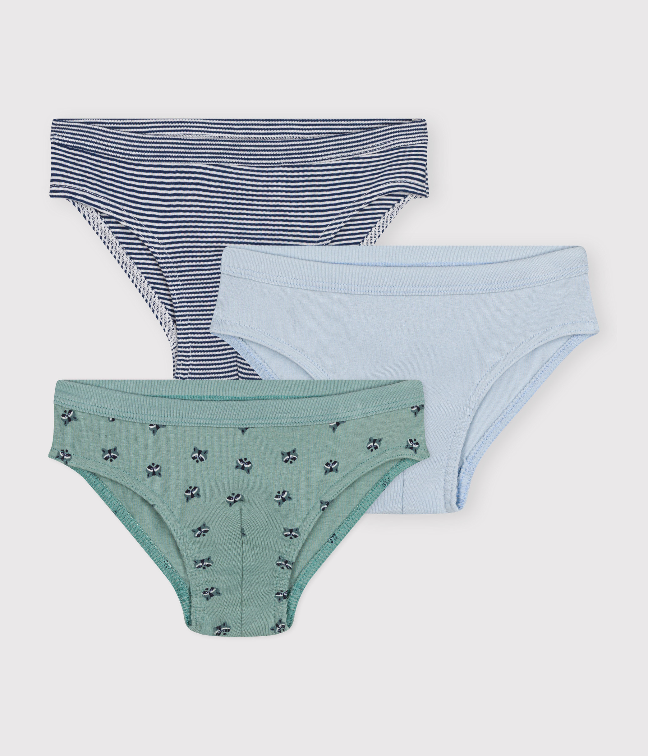 3er Set Kinder Slips aus Baumwolle variante 1 Petit Bateau