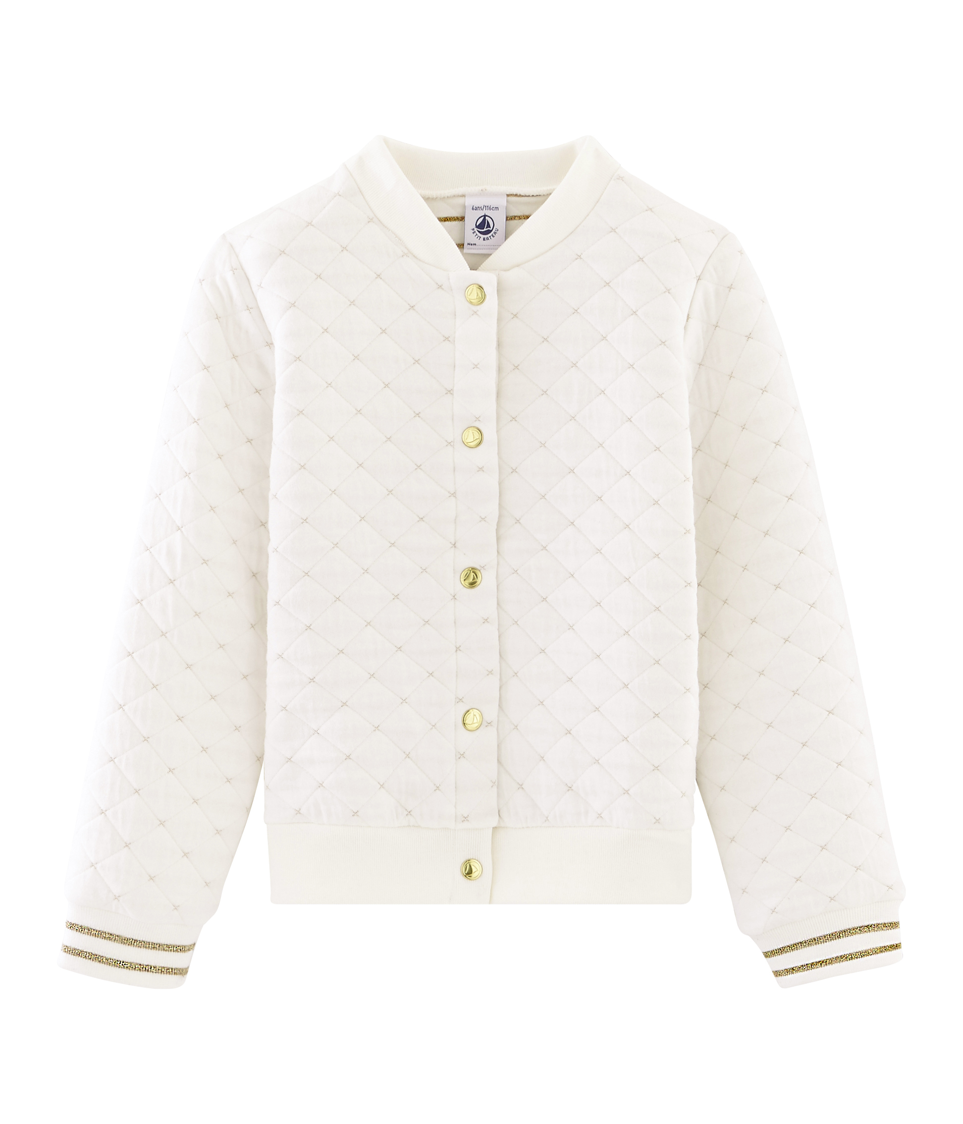 Cardigan aus gestepptem Doppeljersey für Mädchen