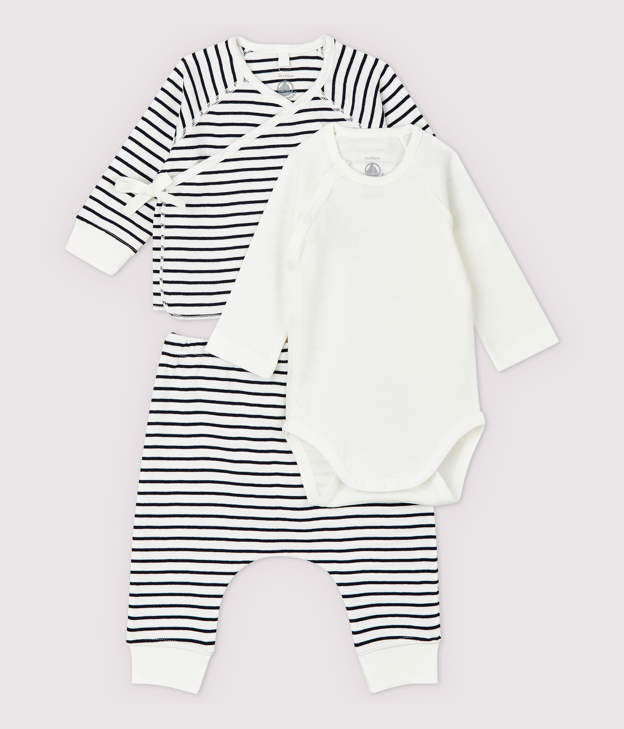 Baby Schlafanzug Smoking Outfit 2-in-1-Look Bio-Baumwolle Schwarz Strampler 