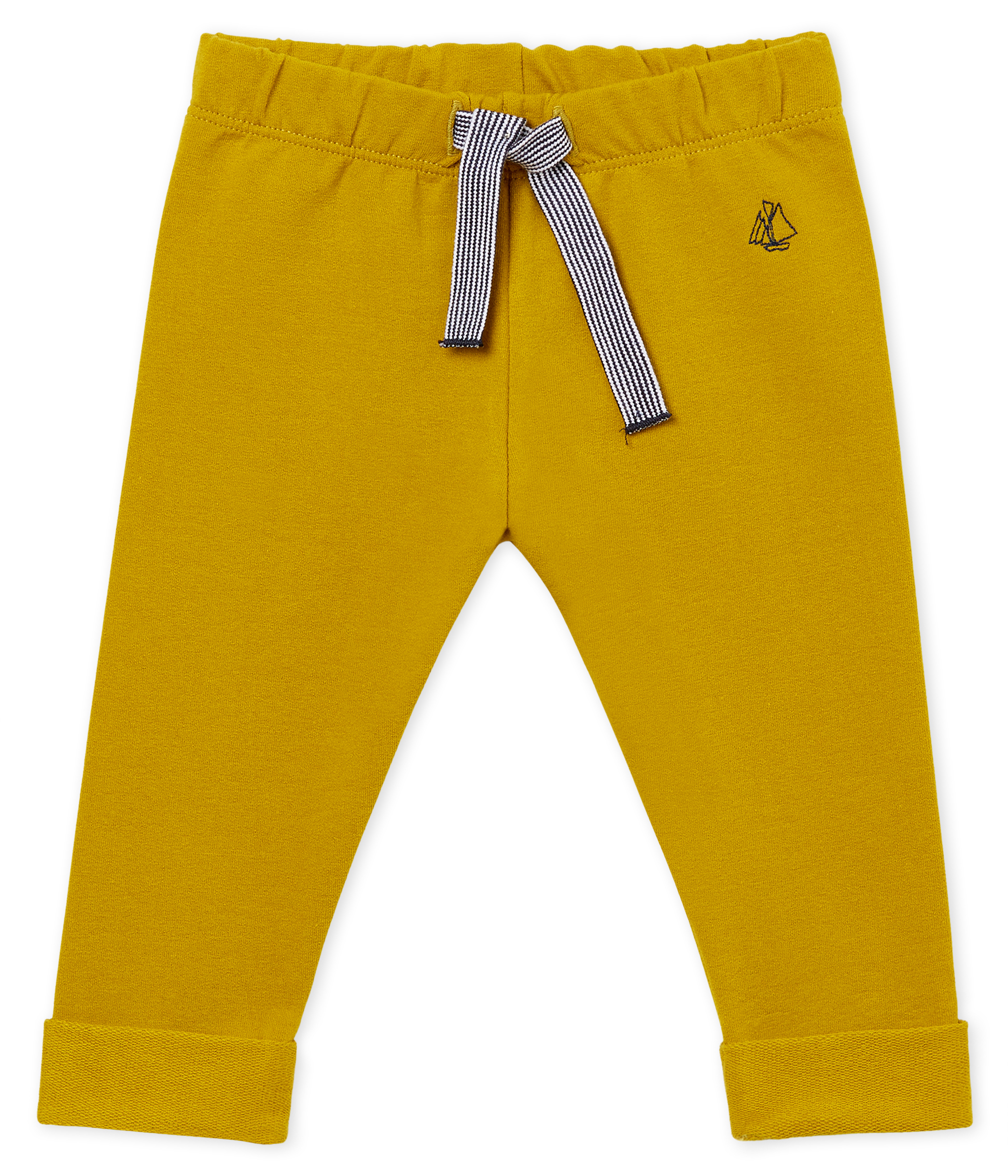 Leichte einfarbige molton-babyhose jungen