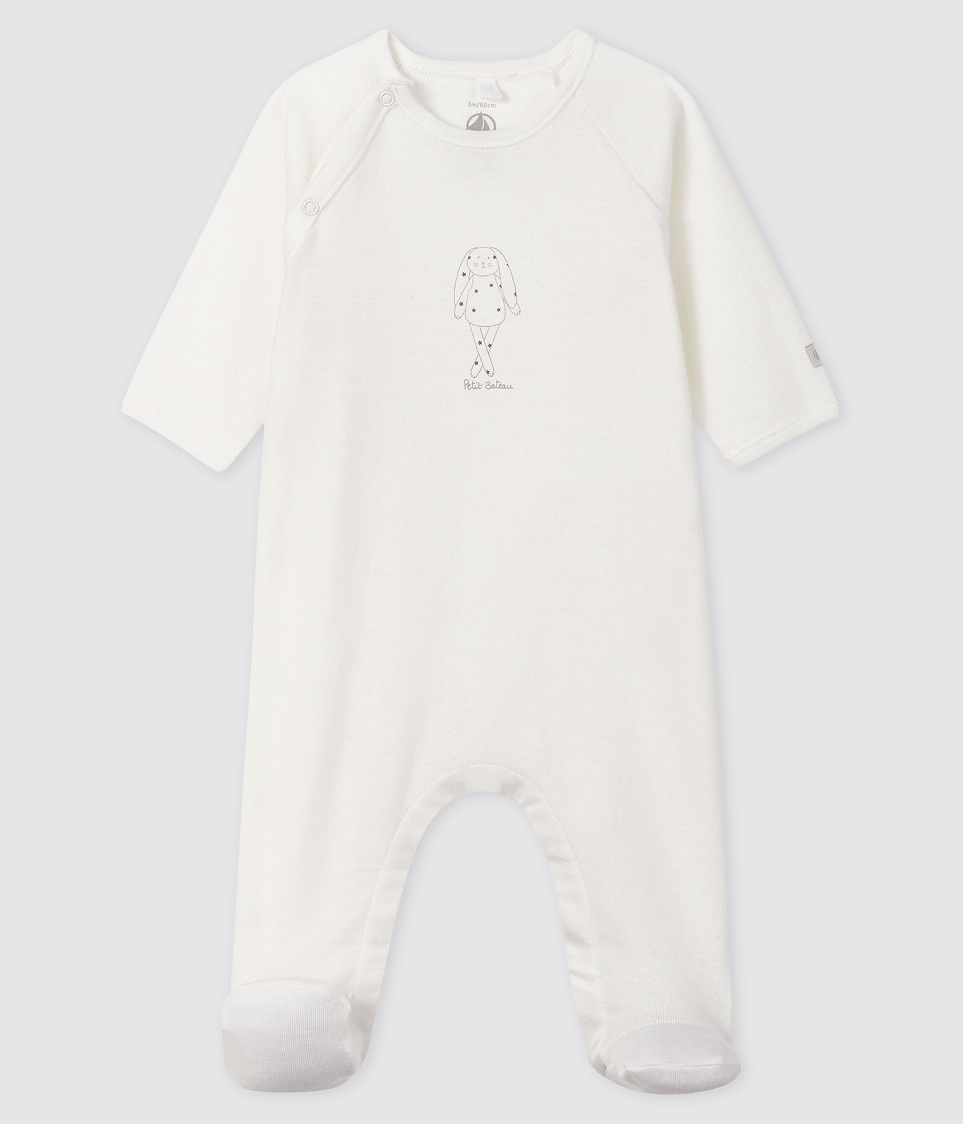 Naughtees clothing Strampler Hergestellt in Australien Weiß Baumwolle Baby Grow 