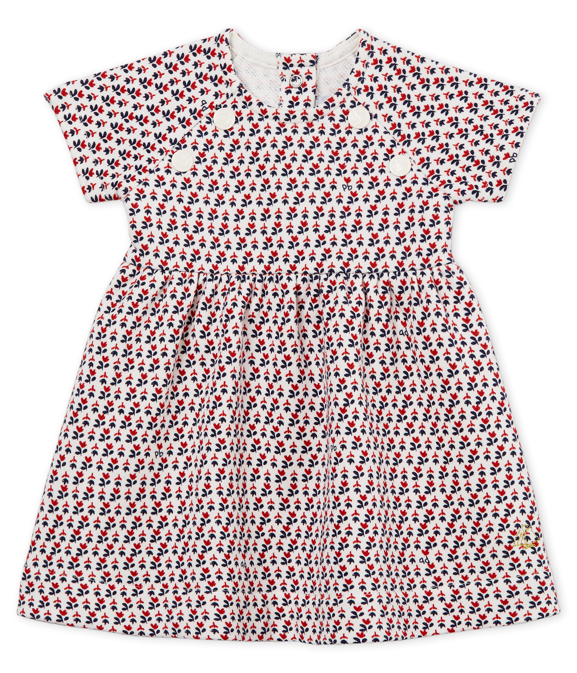 Kurzärmeliges baby-kleid mädchen