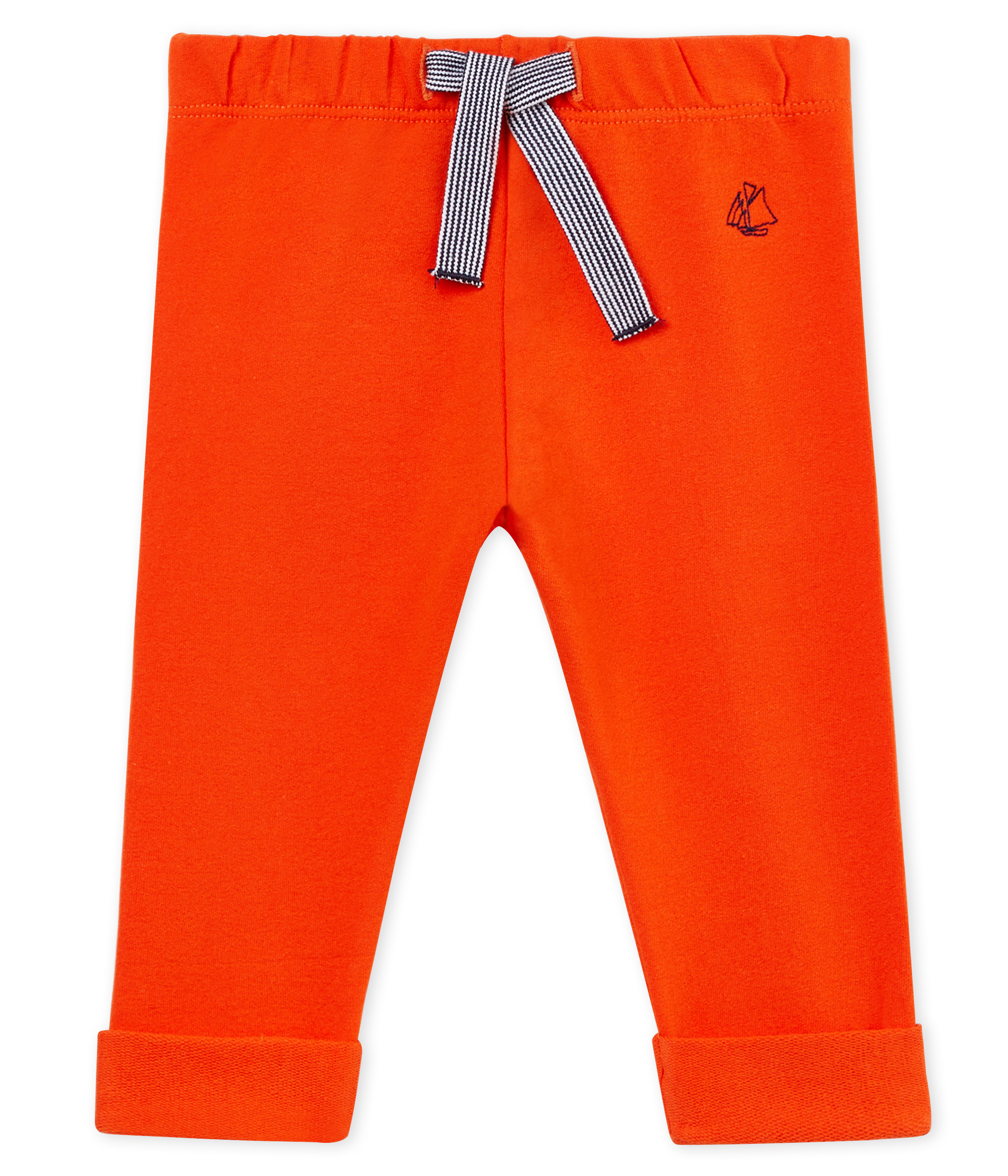 Leichte einfarbige molton-babyhose jungen