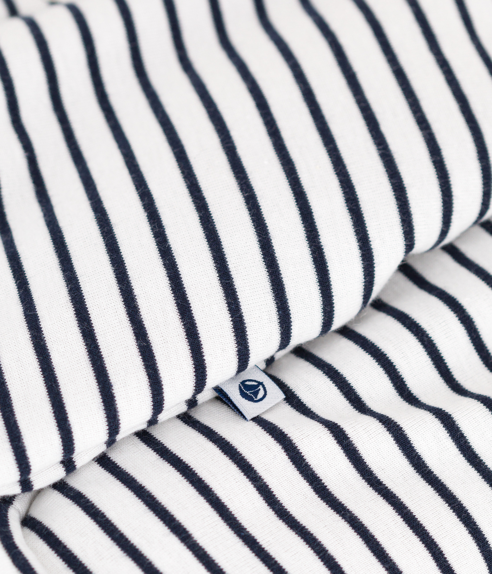 Petit Bateau Baby-Kapuzenumhang, Marshmallow/Blau – Unisex, Nachhaltige Qualität