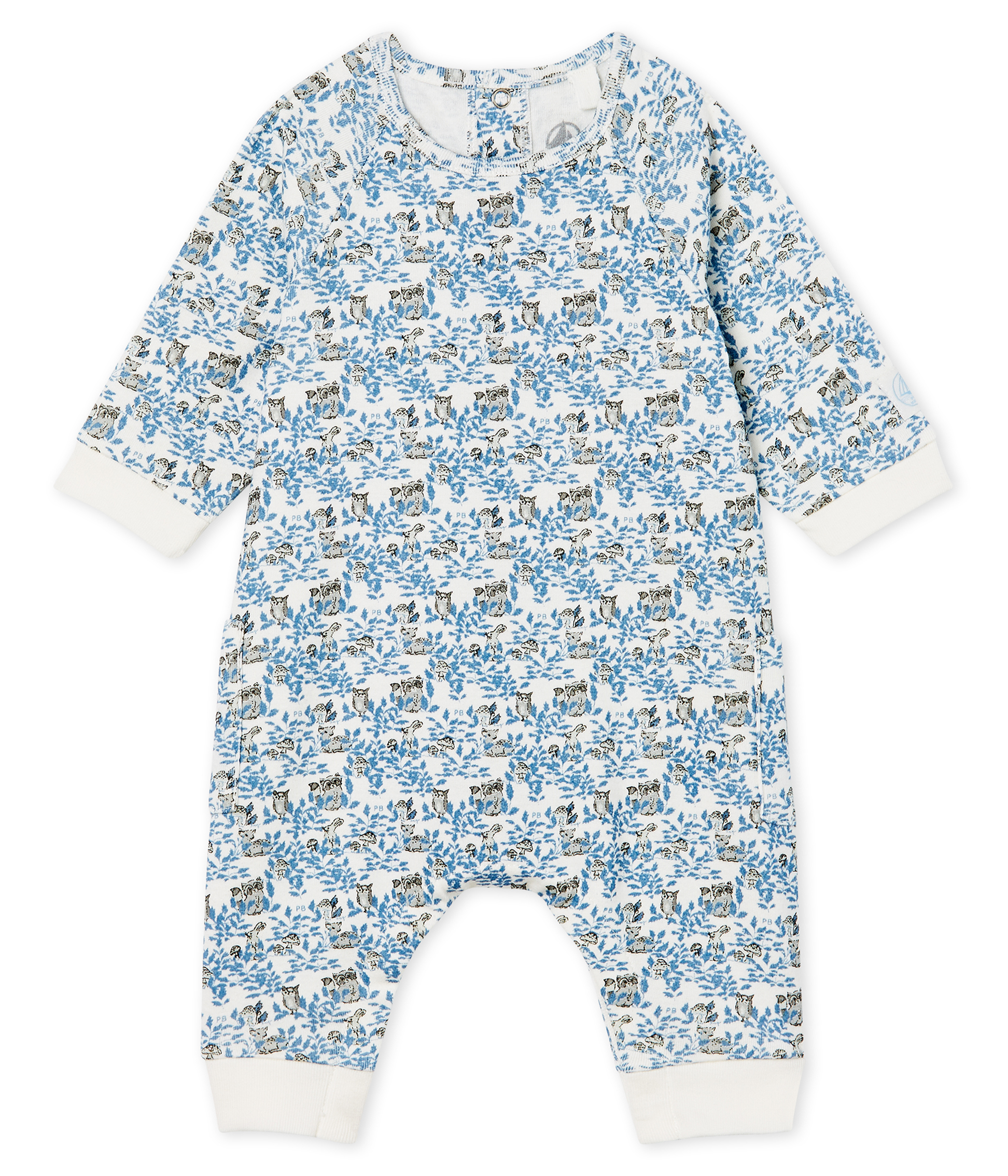 Langer Baby-Overall aus Rippstrick für Jungen