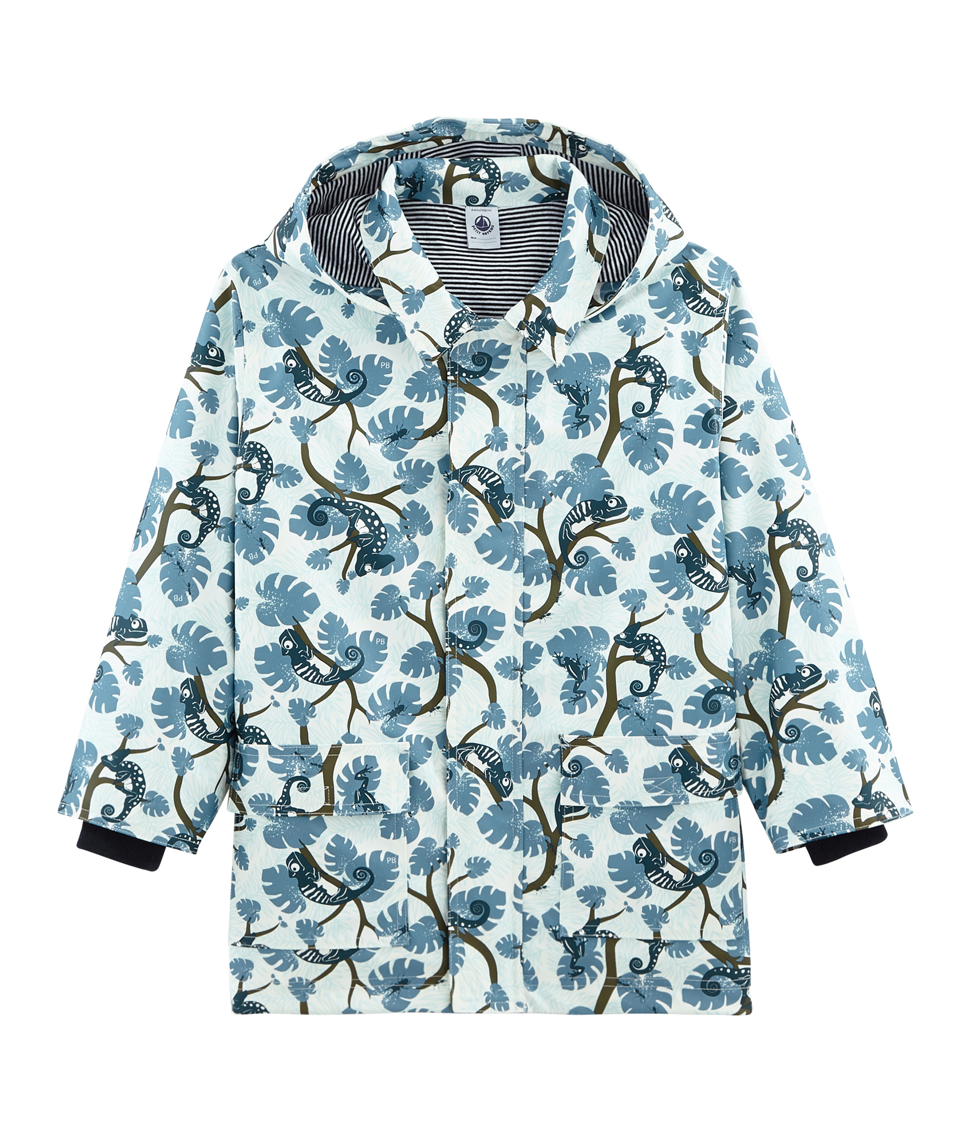 Gemusterte Regenjacke Jungen