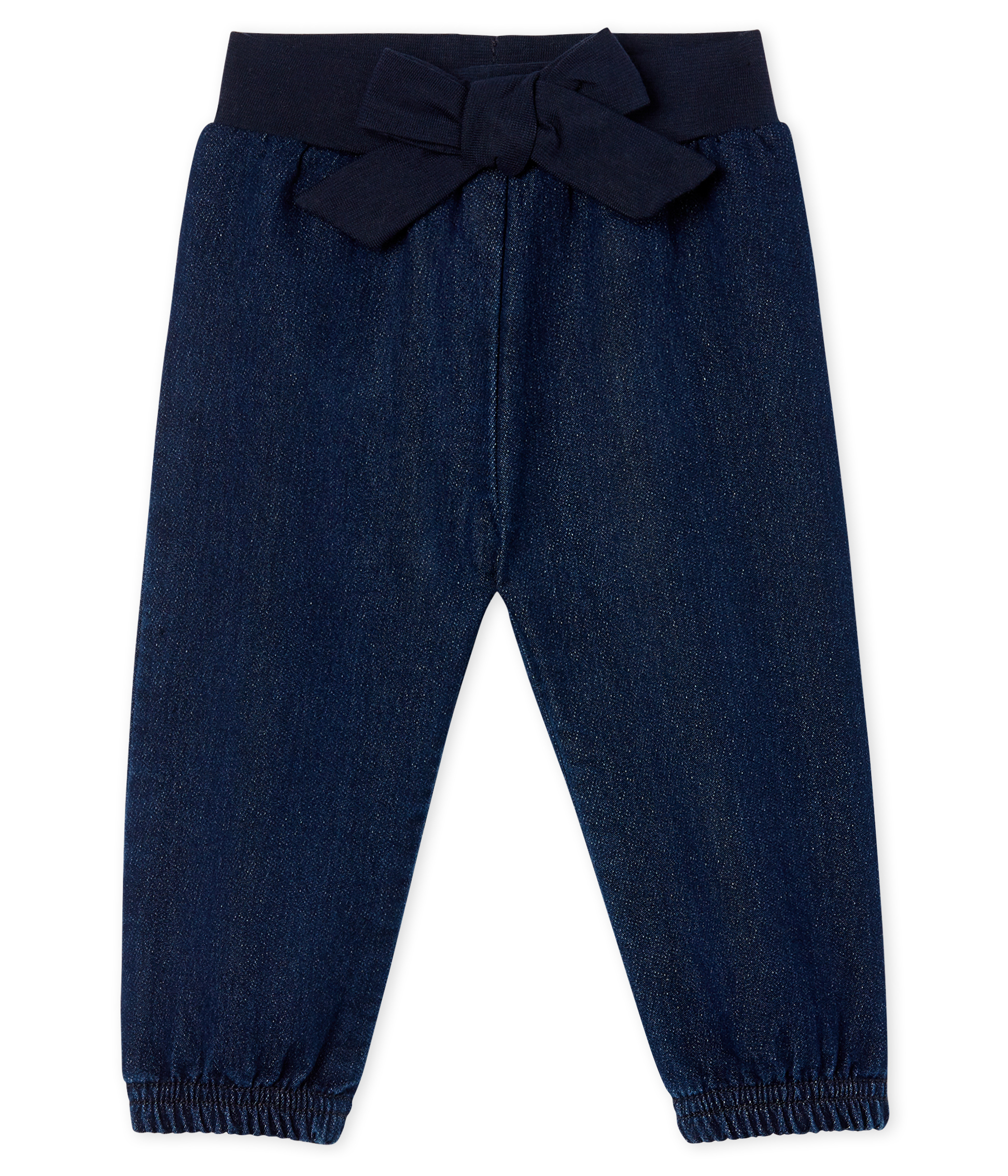 Babyhose aus Strick im Denimlook für Mädchen