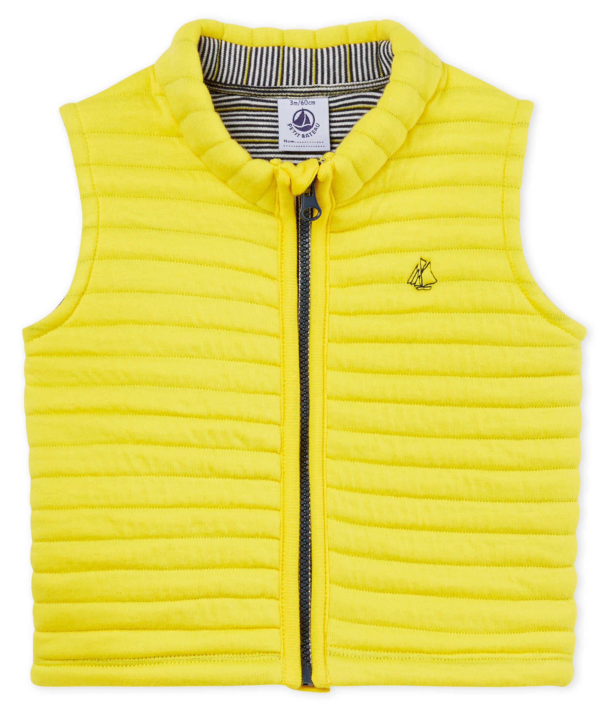 Ärmelloser baby-blouson aus gestepptem doppeljersey jungen