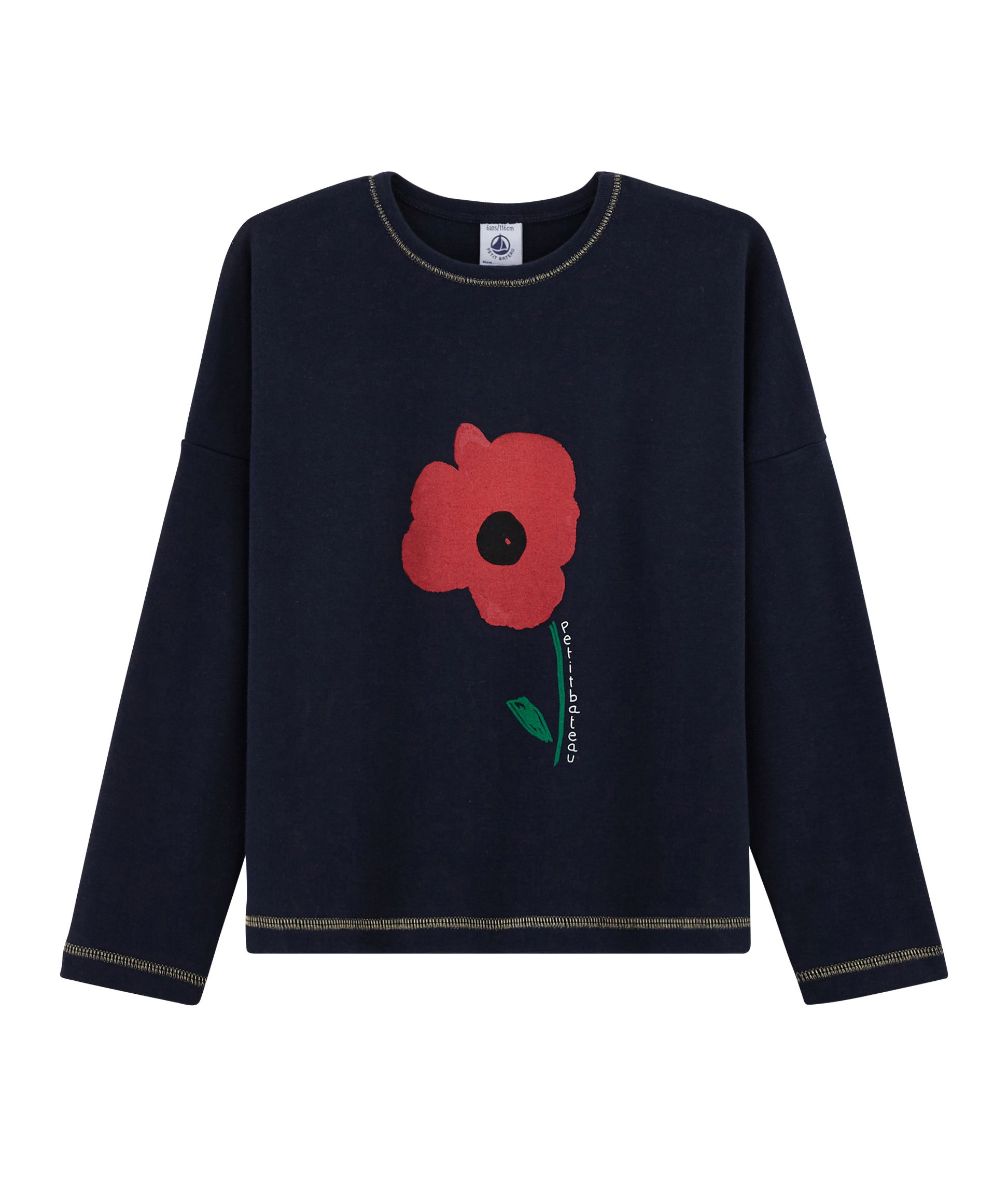 T-Shirt mit Siebdruck für Mädchen