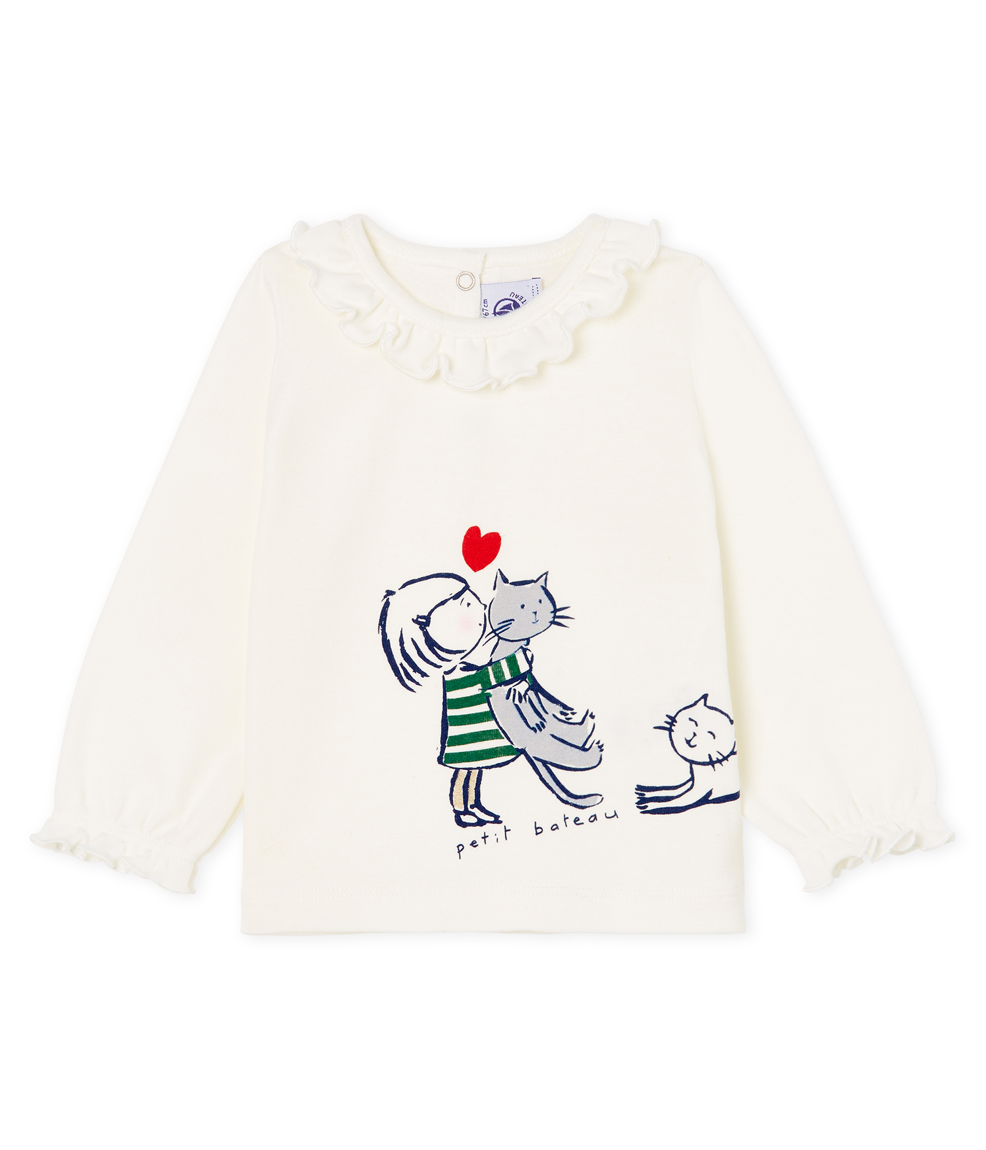 Langärmelige Baby-Bluse für Mädchen