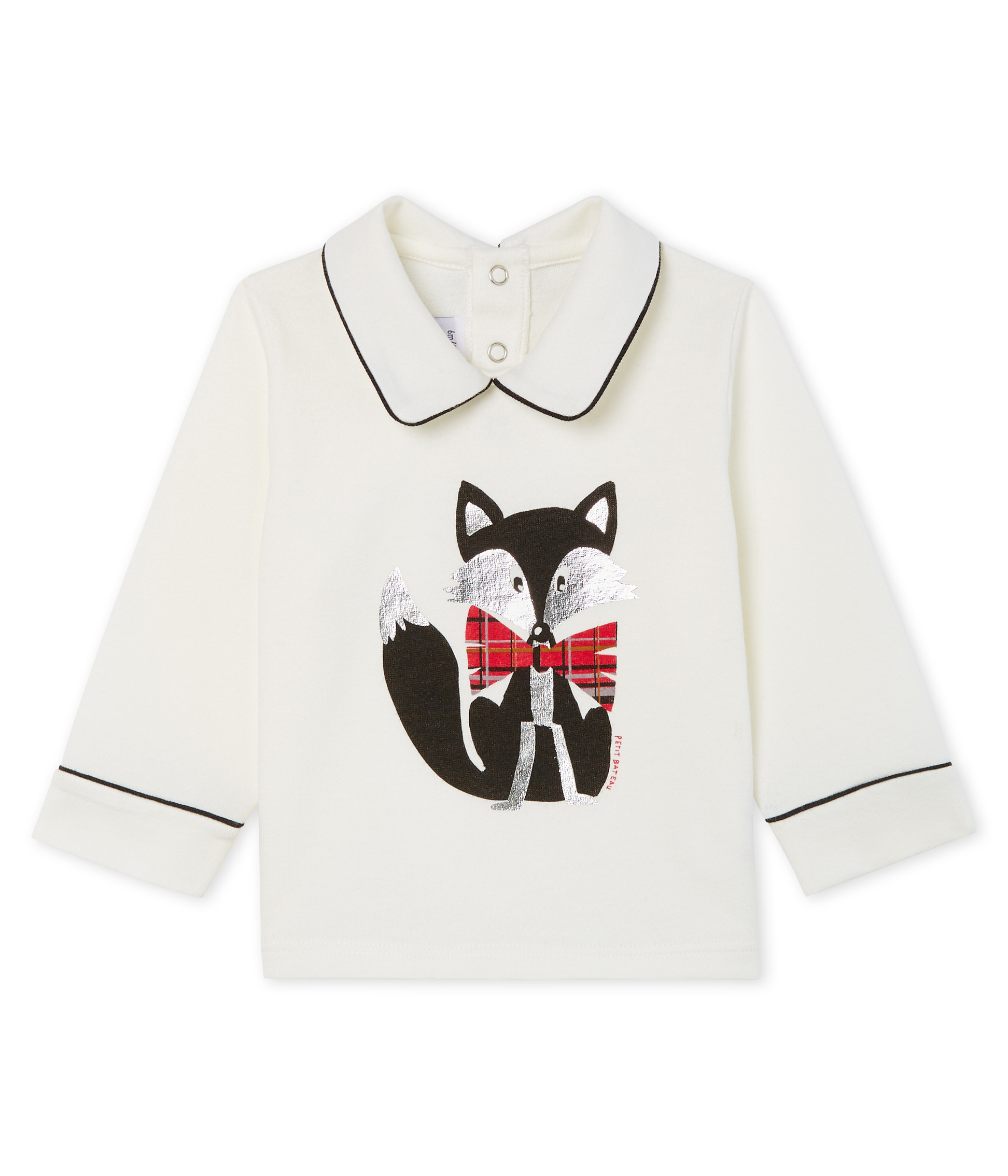 Langärmeliges Baby-T-Shirt für Jungen mit Kragen